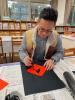 20250103參加圖書館春節書法揮毫活動